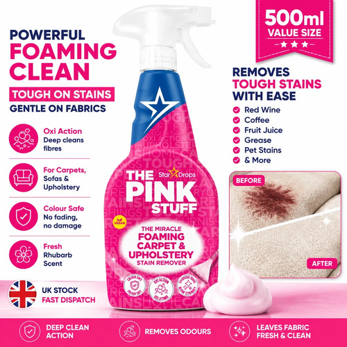 Foaming carpet cleaner spray - carpet,
